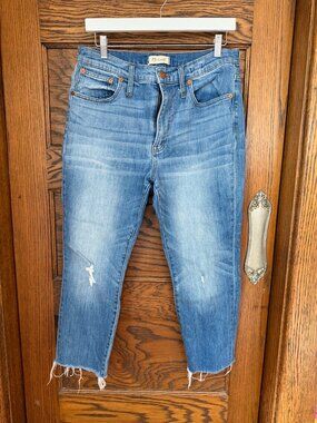 Madewell High Rise Slim Crop Boyjean Petite